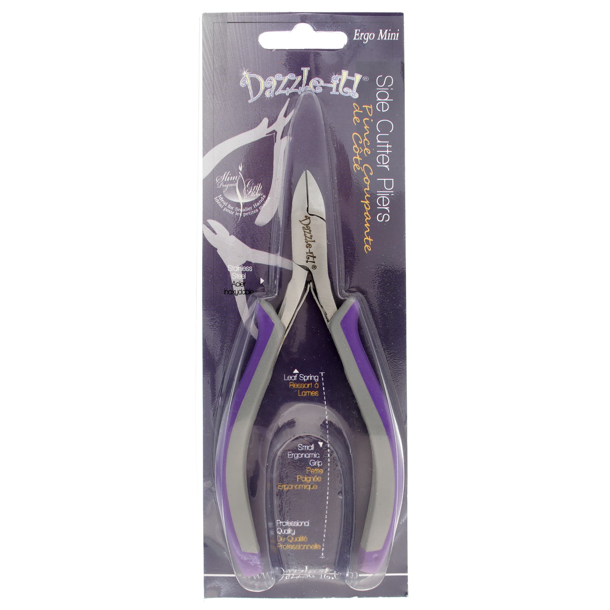 John Bead Ergo Minis 5" Multi Purpose Side Cutter Stainless Steel Jewelry Pliers